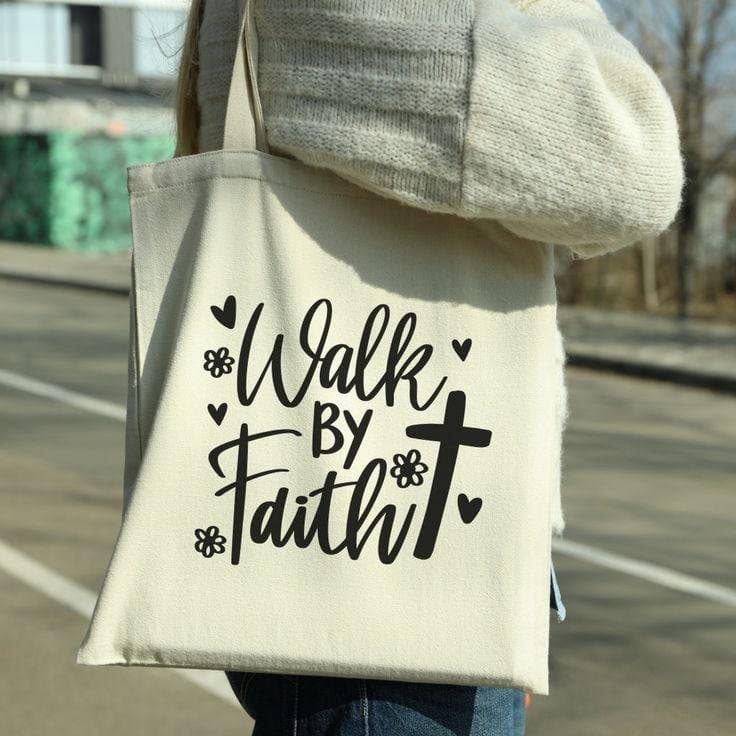 Walk By Faith Weekender Tote, front view